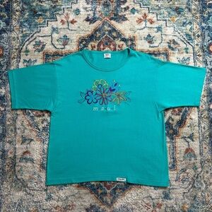 Vintage Crazy Shirts Maui Floral T-shirt Large
